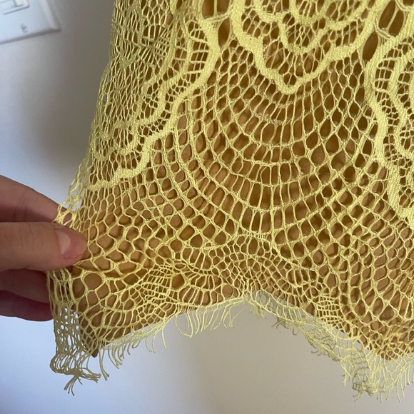 Self Yellow and Tan dress - Picture 5 of 5